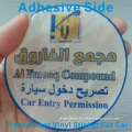 Custom Tamper Evident Transparent Destructible Vinyl Sticker For Car Windows,printing On The Adhesive Side Label 